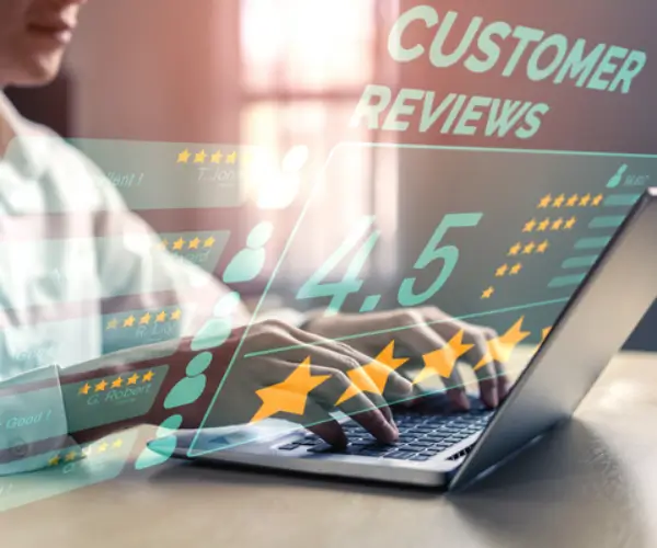 Réclamations et avis clients digitaux en anglais
